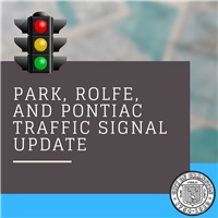 Park, Rolfe, and Pontiac Traffic Signal Light Re-phasing 